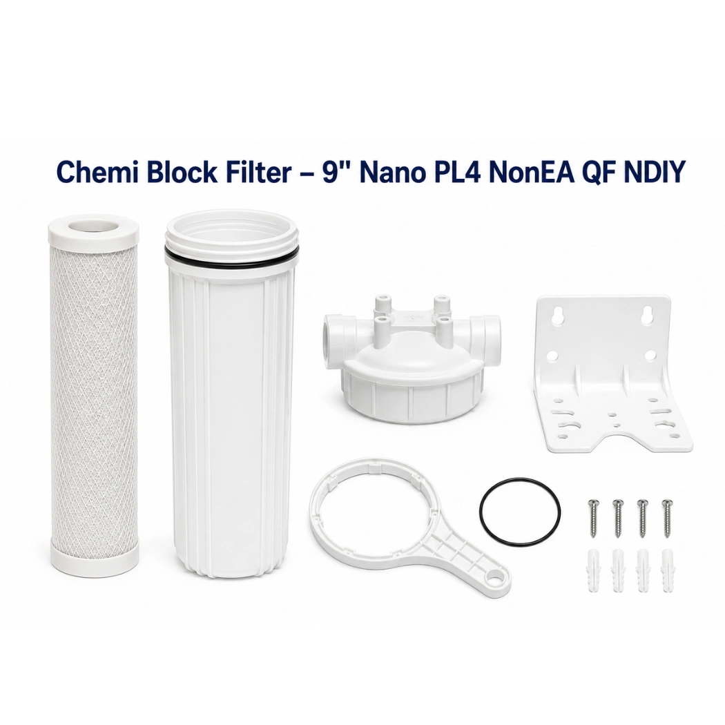 Chemi Block Filter – 9" Nano PL4 NonEA QF NDIY