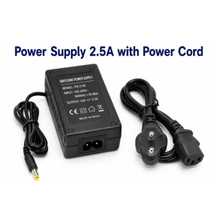 Power Supply 2.5A with Power Cord (1)