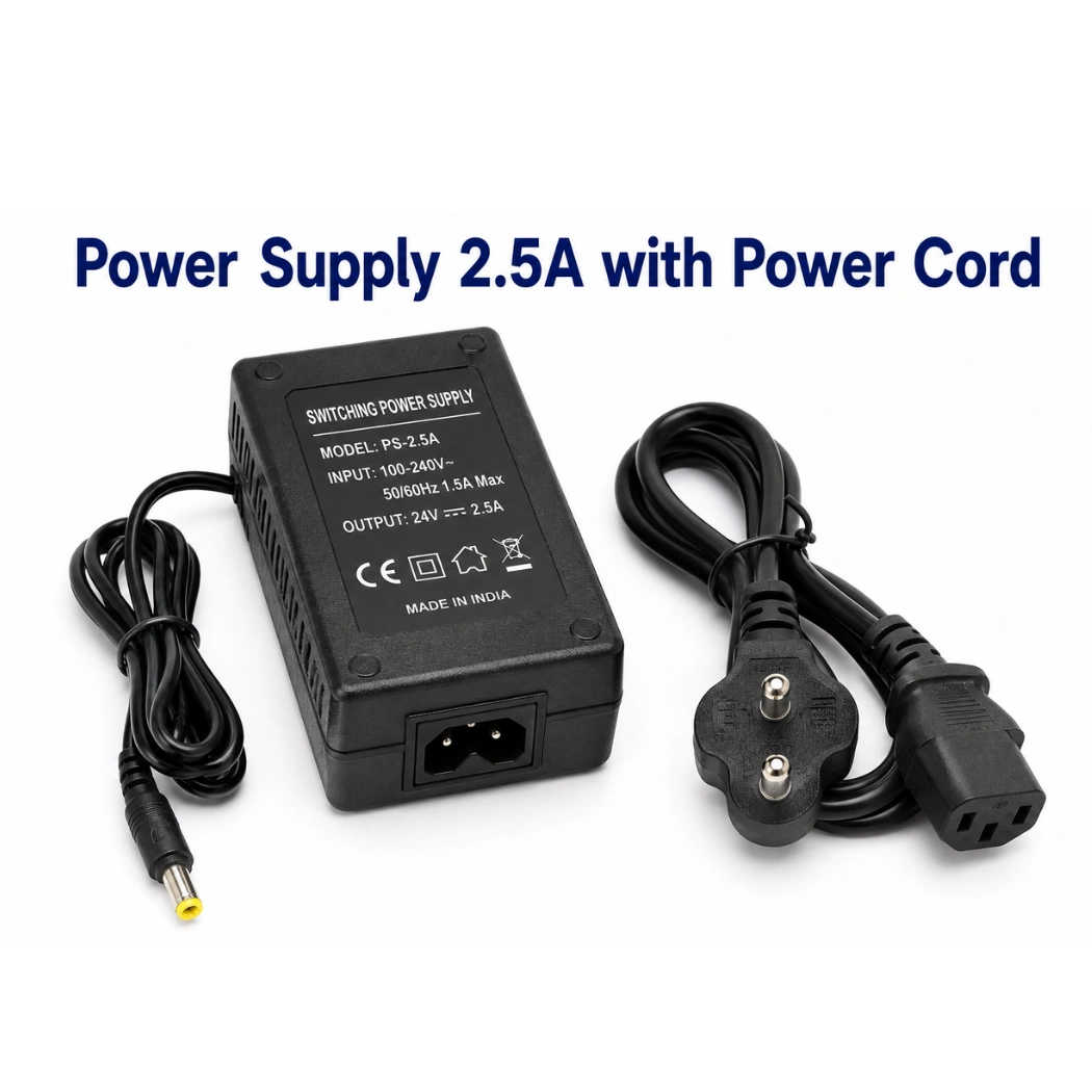 Power Supply 2.5A with Power Cord